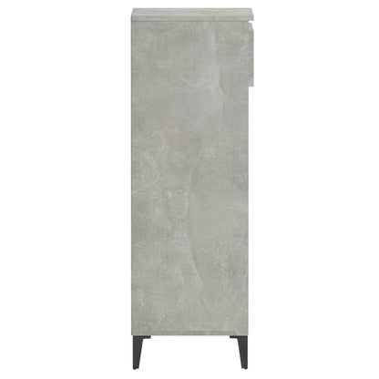 vidaXL Shoe Rack Concrete Grey 40x36x105 cm Engineered Wood