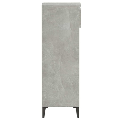 vidaXL Shoe Rack Concrete Grey 40x36x105 cm Engineered Wood