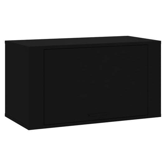 vidaXL Wall-mounted Shoe Cabinet | Black | Engineered wood | Medium
