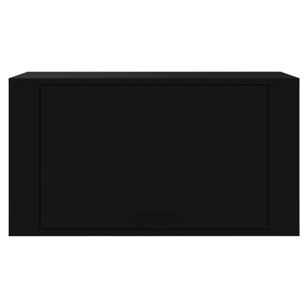 vidaXL Wall-mounted Shoe Cabinet | Black | Engineered wood | Medium
