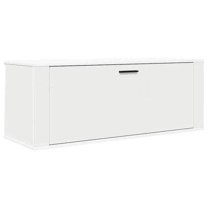 vidaXL Wall Shoe Cabinet White 100x35x38 cm Engineered Wood
