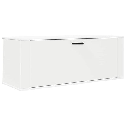 vidaXL Wall Shoe Cabinet White 100x35x38 cm Engineered Wood
