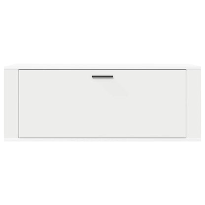 vidaXL Wall Shoe Cabinet White 100x35x38 cm Engineered Wood