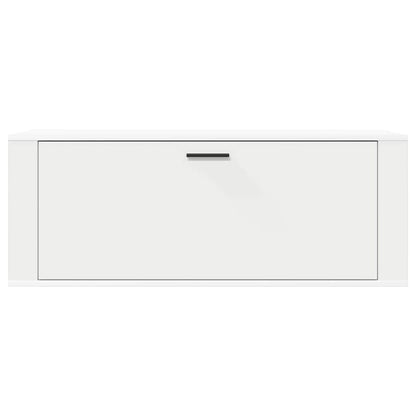 vidaXL Wall Shoe Cabinet White 100x35x38 cm Engineered Wood