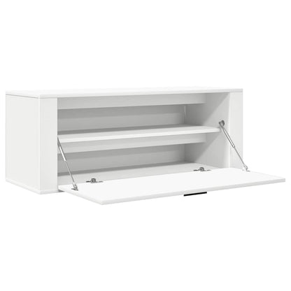 vidaXL Wall Shoe Cabinet White 100x35x38 cm Engineered Wood