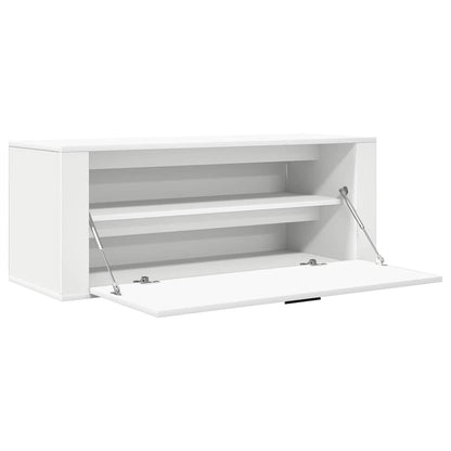 vidaXL Wall Shoe Cabinet White 100x35x38 cm Engineered Wood