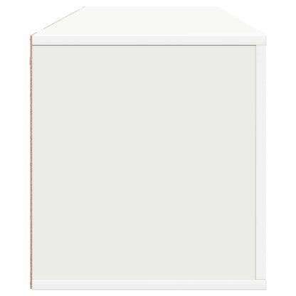 vidaXL Wall Shoe Cabinet White 100x35x38 cm Engineered Wood
