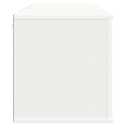 vidaXL Wall Shoe Cabinet White 100x35x38 cm Engineered Wood