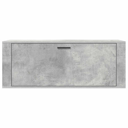 vidaXL Wall Shoe Cabinet Concrete Grey 100x35x38 cm Engineered Wood