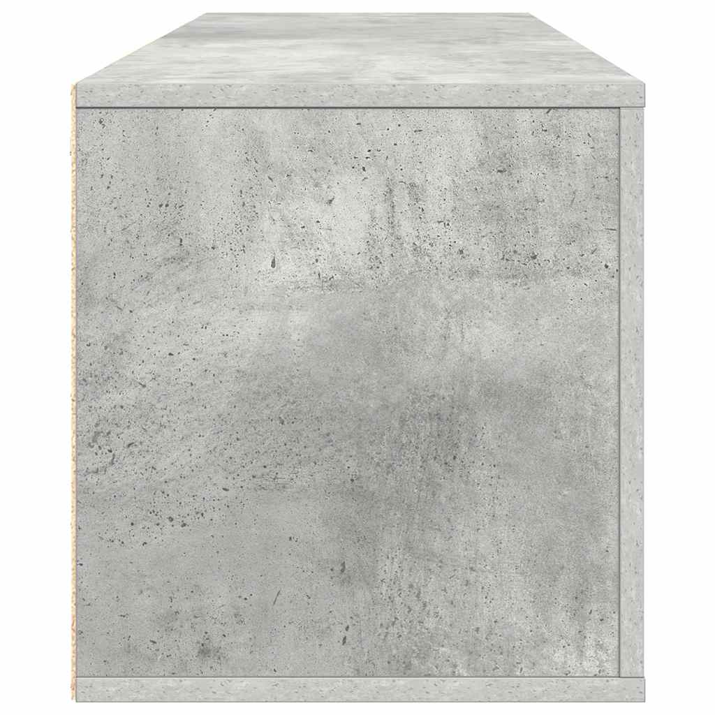 vidaXL Wall Shoe Cabinet Concrete Grey 100x35x38 cm Engineered Wood