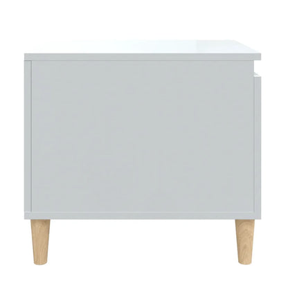 vidaXL Coffee Table High Gloss White 100x50x45 cm Engineered Wood
