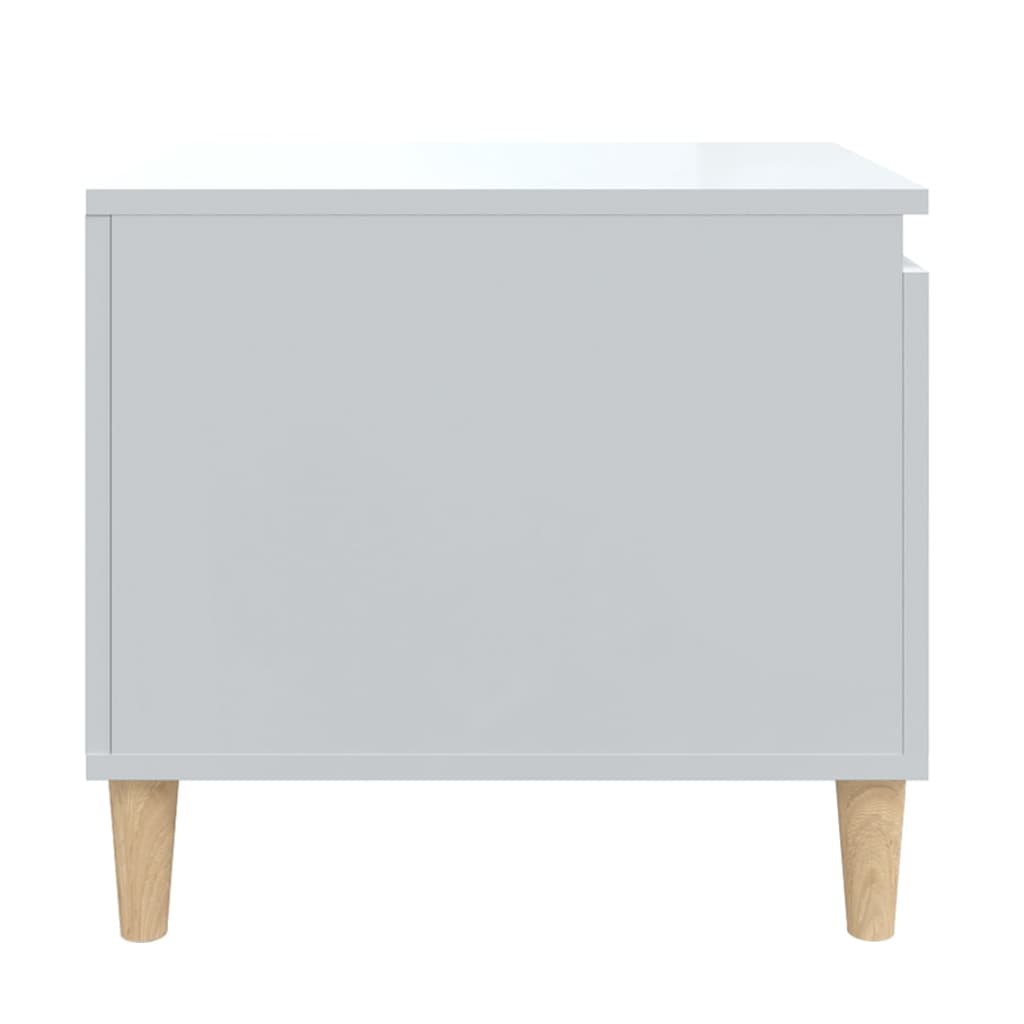 vidaXL Coffee Table High Gloss White 100x50x45 cm Engineered Wood