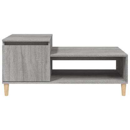 vidaXL Coffee Table Grey Sonoma 100x50x45 cm Engineered Wood