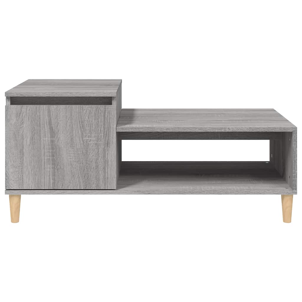 vidaXL Coffee Table Grey Sonoma 100x50x45 cm Engineered Wood