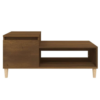 vidaXL Coffee Table Brown Oak 100x50x45 cm Engineered Wood