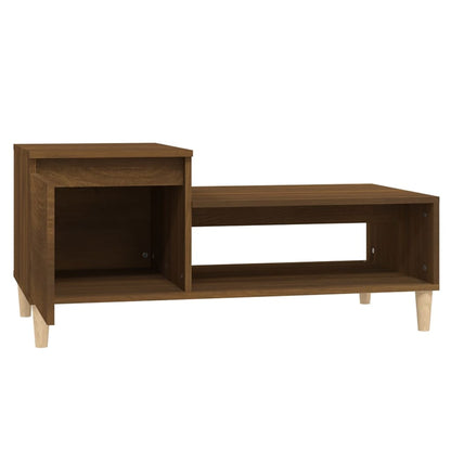 vidaXL Coffee Table Brown Oak 100x50x45 cm Engineered Wood