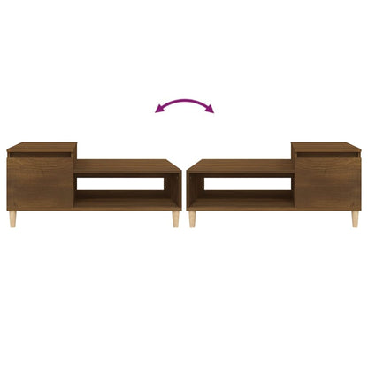vidaXL Coffee Table Brown Oak 100x50x45 cm Engineered Wood