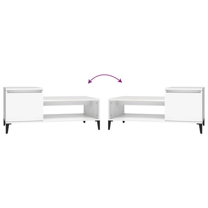 vidaXL Coffee Table White 100x50x45 cm Engineered Wood