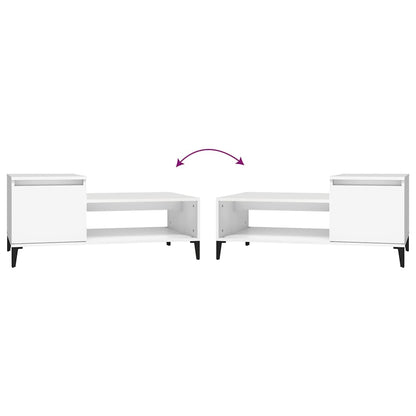 vidaXL Coffee Table White 100x50x45 cm Engineered Wood