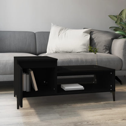 vidaXL Coffee Table | Black | Engineered wood, Metal | Medium | Coffee Table