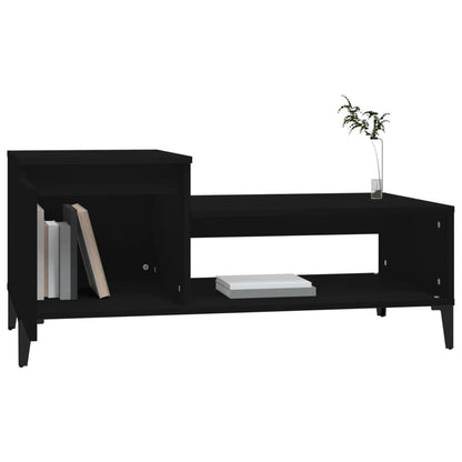 vidaXL Coffee Table | Black | Engineered wood, Metal | Medium | Coffee Table