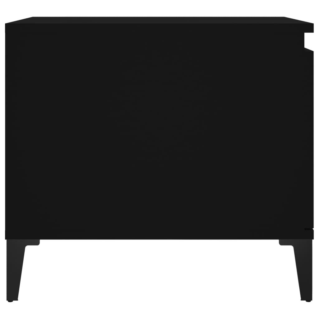 vidaXL Coffee Table | Black | Engineered wood, Metal | Medium | Coffee Table