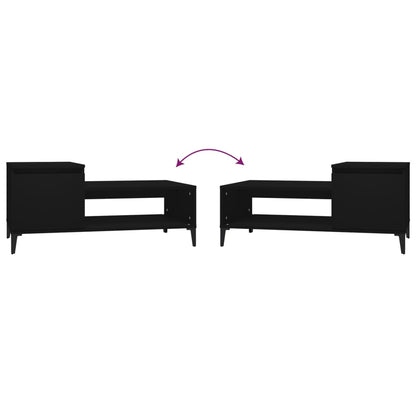vidaXL Coffee Table | Black | Engineered wood, Metal | Medium | Coffee Table