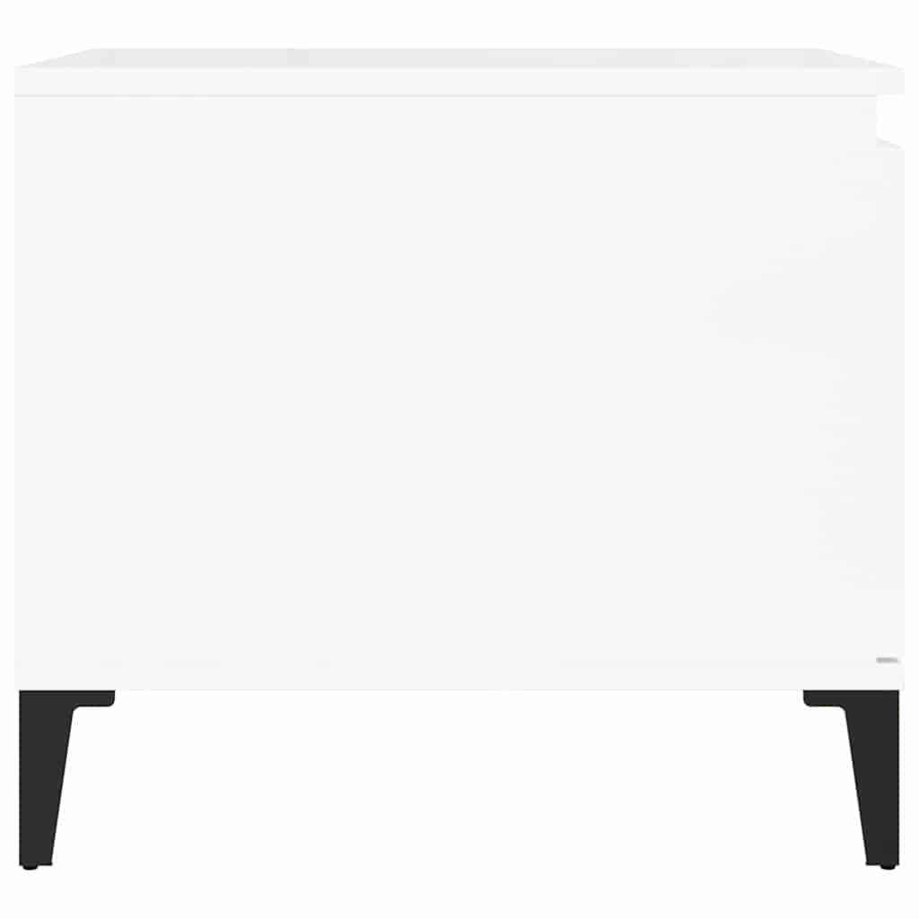 vidaXL Coffee Table High Gloss White 100x50x45 cm Engineered Wood