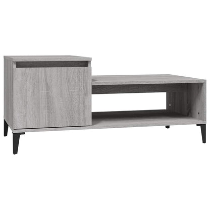 vidaXL Coffee Table Grey Sonoma 100x50x45 cm Engineered Wood