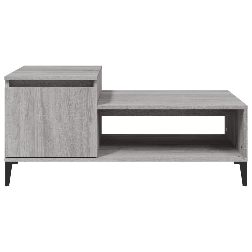 vidaXL Coffee Table Grey Sonoma 100x50x45 cm Engineered Wood