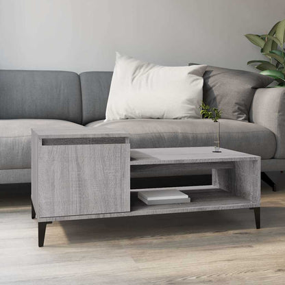 vidaXL Coffee Table Grey Sonoma 100x50x45 cm Engineered Wood