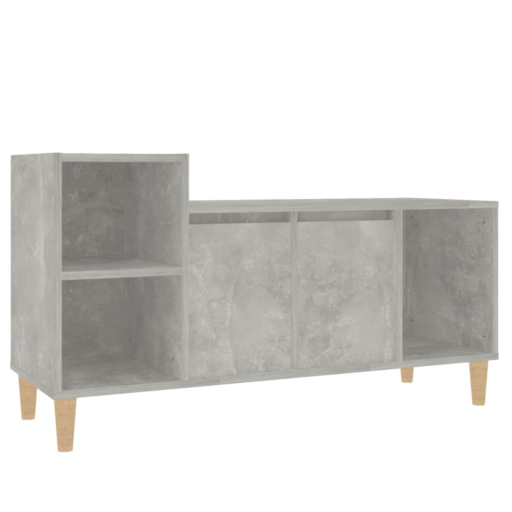 vidaXL TV Cabinet Concrete Grey 100x35x55 cm Engineered Wood