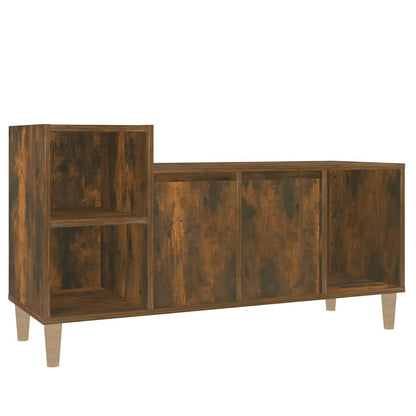 vidaXL TV Cabinet Smoked Oak 100x35x55 cm Engineered Wood