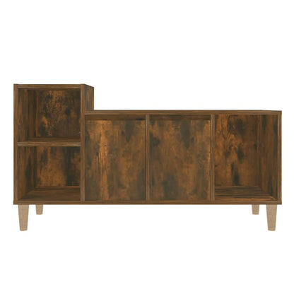 vidaXL TV Cabinet Smoked Oak 100x35x55 cm Engineered Wood