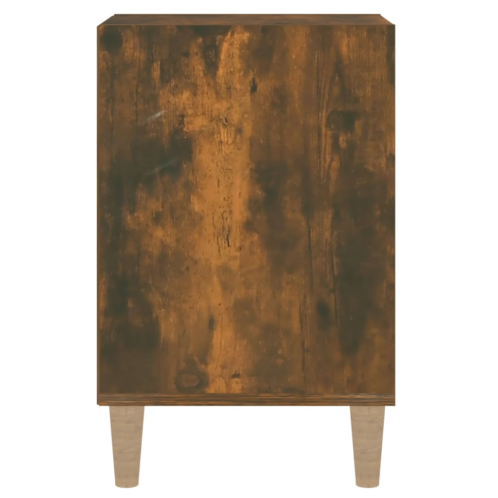vidaXL TV Cabinet Smoked Oak 100x35x55 cm Engineered Wood