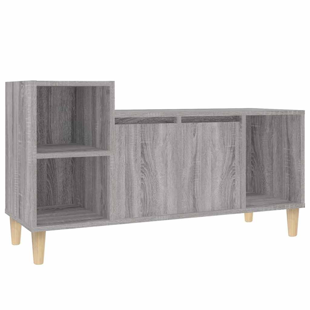 vidaXL TV Cabinet Grey Sonoma 100x35x55 cm Engineered Wood