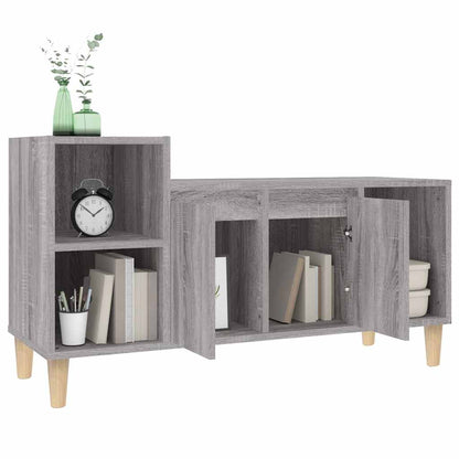 vidaXL TV Cabinet Grey Sonoma 100x35x55 cm Engineered Wood