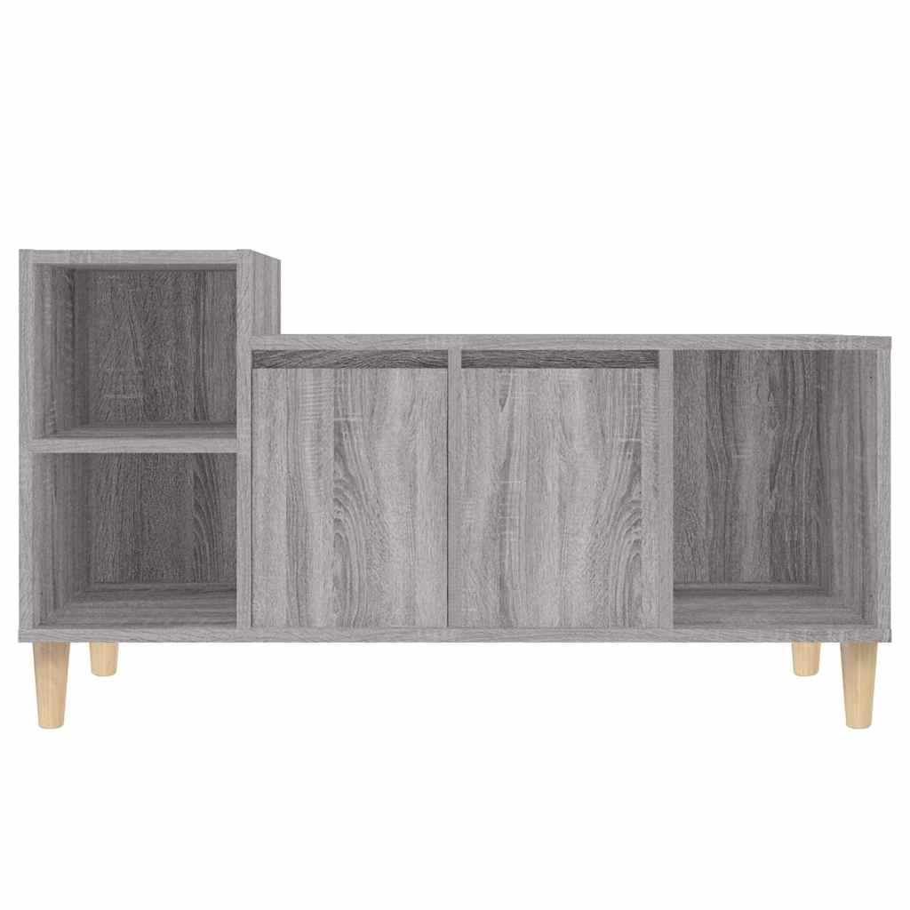vidaXL TV Cabinet Grey Sonoma 100x35x55 cm Engineered Wood
