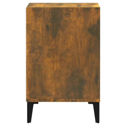 vidaXL TV Cabinet Smoked Oak 100x35x55 cm Engineered Wood