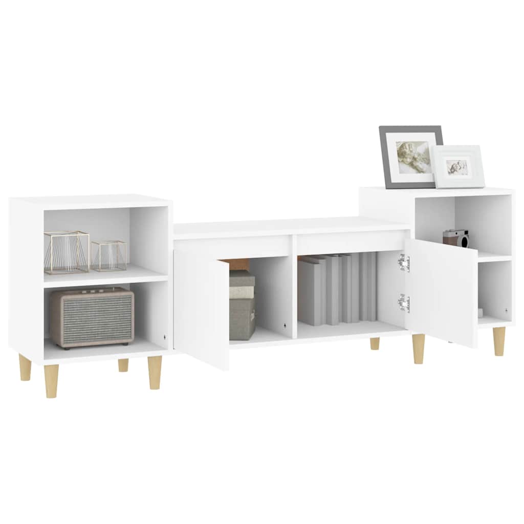 vidaXL TV Cabinet White 160x35x55 cm Engineered Wood