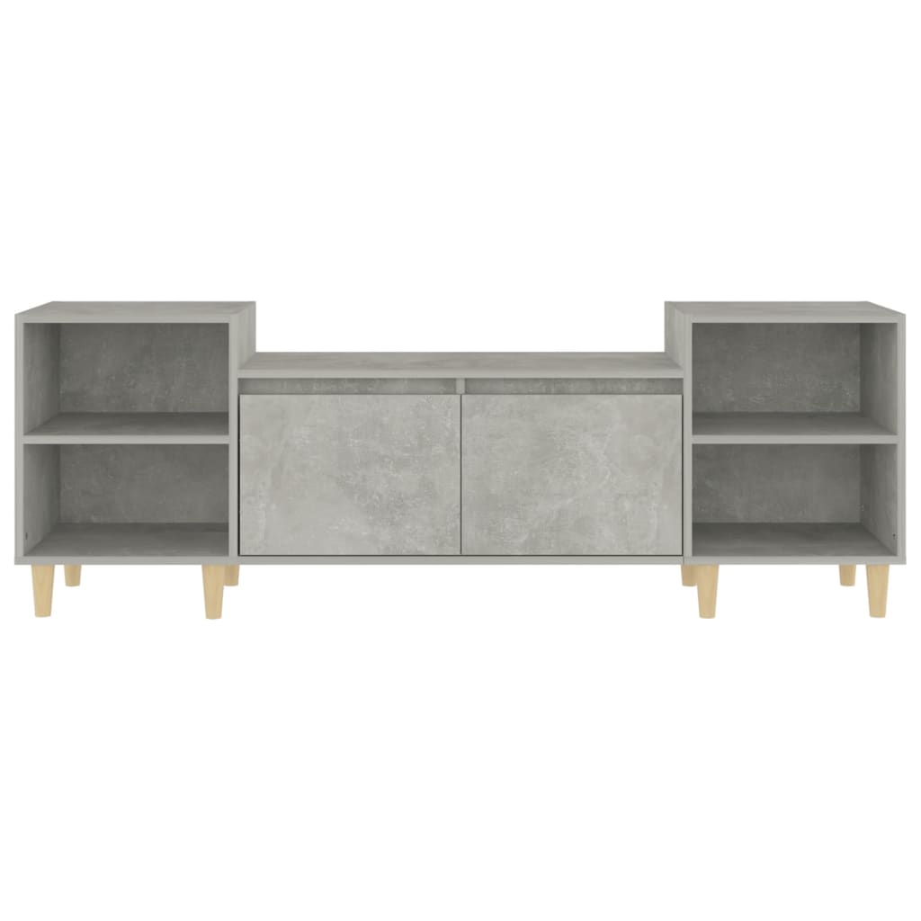 vidaXL TV Cabinet Concrete Grey 160x35x55 cm Engineered Wood