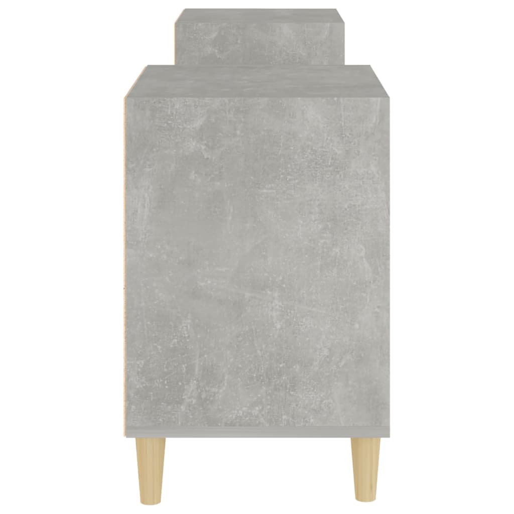 vidaXL TV Cabinet Concrete Grey 160x35x55 cm Engineered Wood