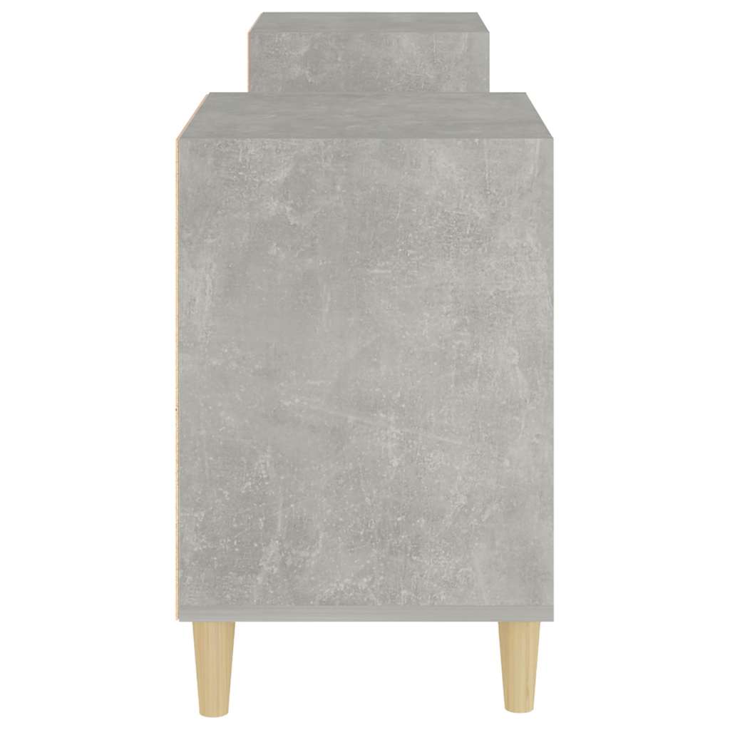 vidaXL TV Cabinet Concrete Grey 160x35x55 cm Engineered Wood