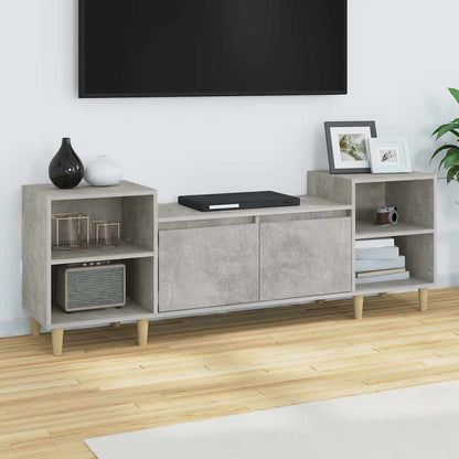 vidaXL TV Cabinet Concrete Grey 160x35x55 cm Engineered Wood
