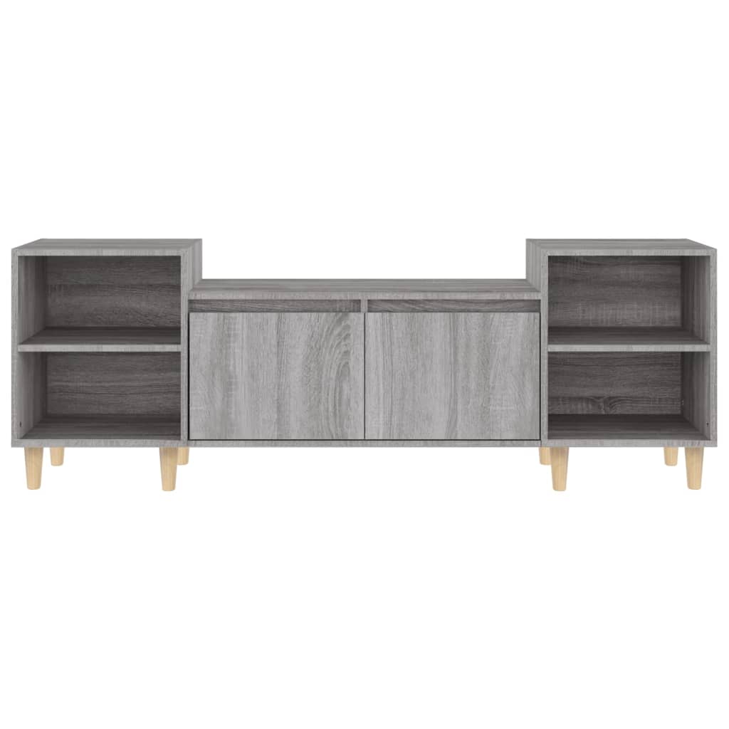 vidaXL TV Cabinet Grey Sonoma 160x35x55 cm Engineered Wood