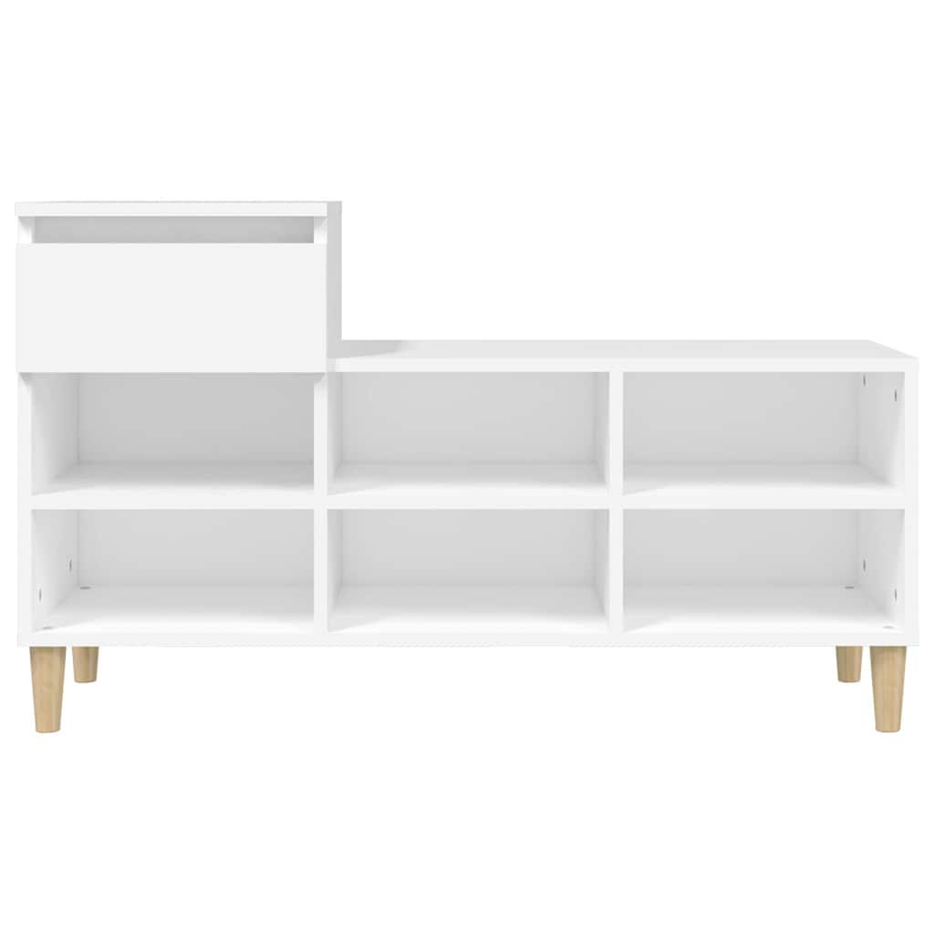 vidaXL Shoe Cabinet White 102x36x60 cm Engineered Wood