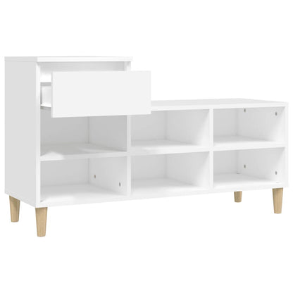 vidaXL Shoe Cabinet White 102x36x60 cm Engineered Wood