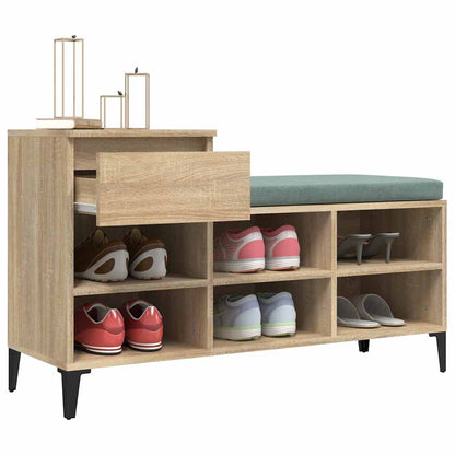 vidaXL Shoe Cabinet Sonoma Oak 102x36x60 cm Engineered Wood