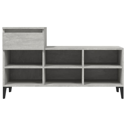 vidaXL Shoe Cabinet Concrete Grey 102x36x60 cm Engineered Wood