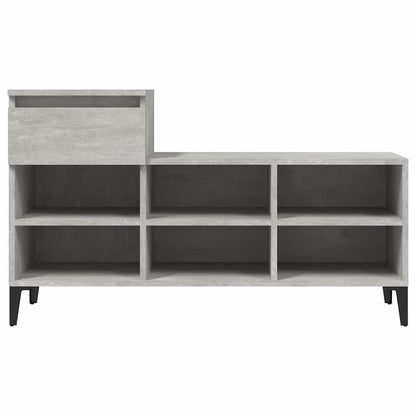 vidaXL Shoe Cabinet Concrete Grey 102x36x60 cm Engineered Wood